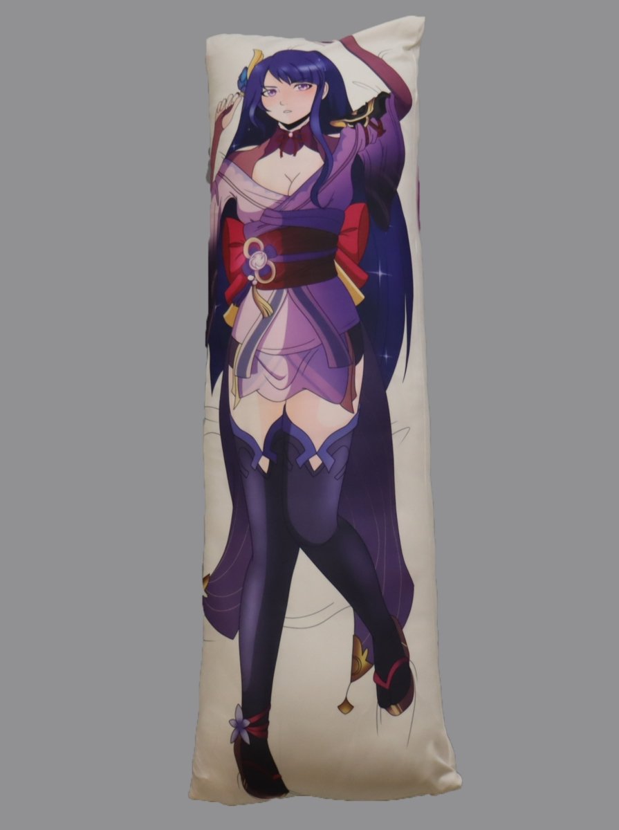 Baal/Raiden Shogun + Electro Whopperflower Dakimakura Body Pillow Cover - MEME HUB